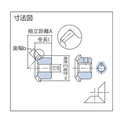 ストレートベベルギヤ B1S45−10