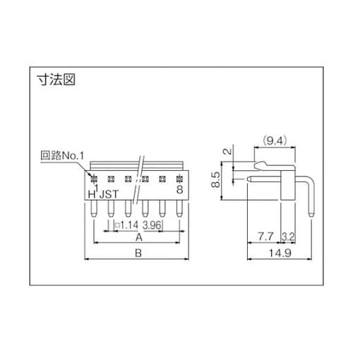 B3PSVH ベースピンサイド型 百個