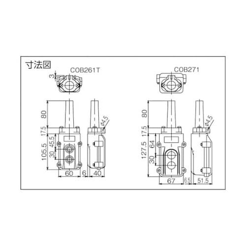 COB261T直接操作用押しボタン開閉器