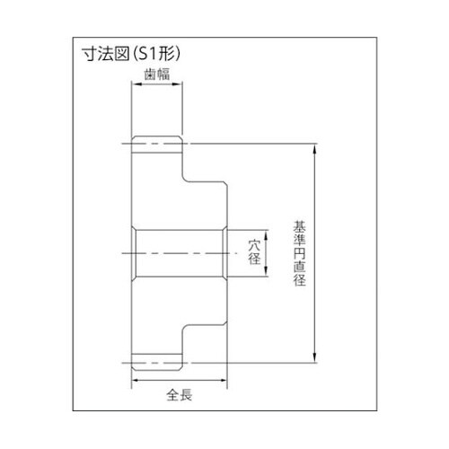 平歯車 並歯 SS1.5−19