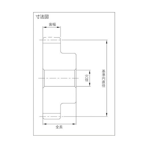 歯研平歯車 並歯 SSG2.5−60