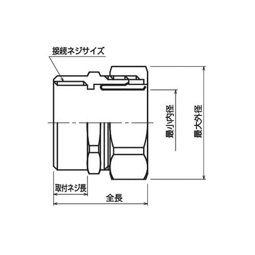 W−PCC−22ストレートネジ付パイコン