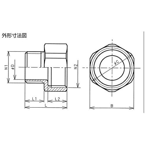 SR16−22 耐圧防爆レジューサー