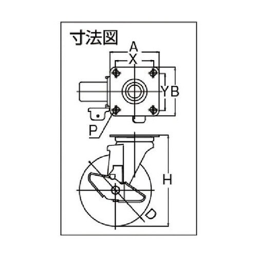 TP301501PLYSLB キャスター