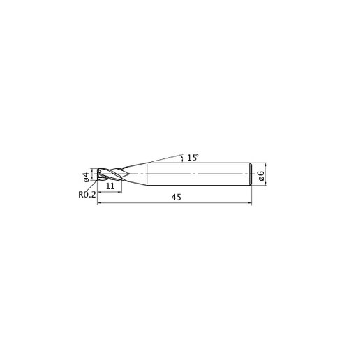 エムスターエンドミル MS4MRB D0