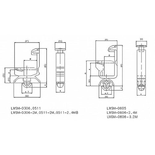 ミニロッキングワイヤーサドル 1箱(50
