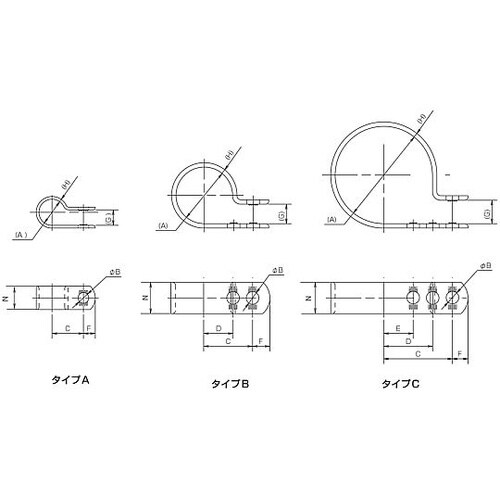ナイロンクリップ 1箱(100個)ナチュ