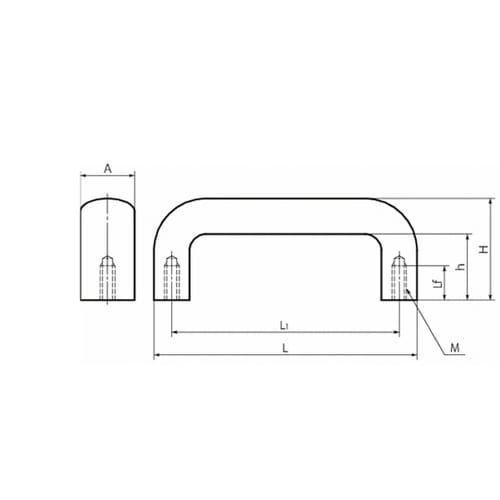 アルミ取っ手 UAF UAF−20−16