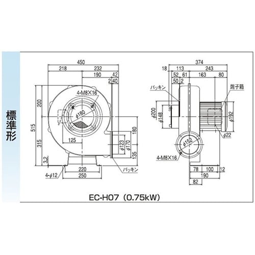 電動送風機(標準) EC−H07−R31