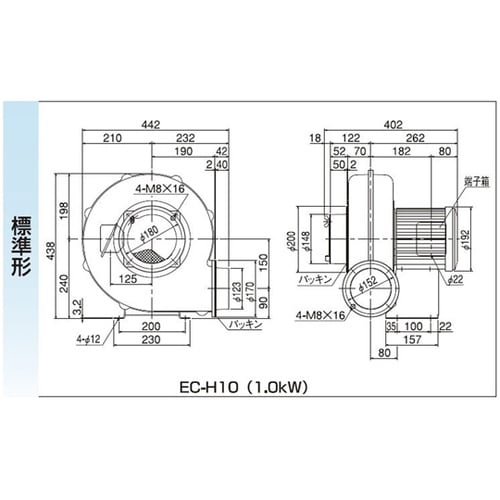 電動送風機(標準) EC−H10−R31