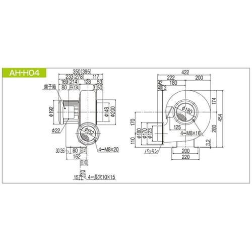 高効率電動送風機 AH−H04−L313