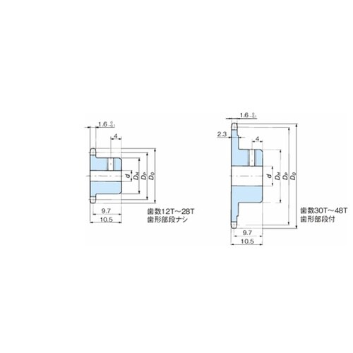 RS11 ステンレススプロケット 1Bタ