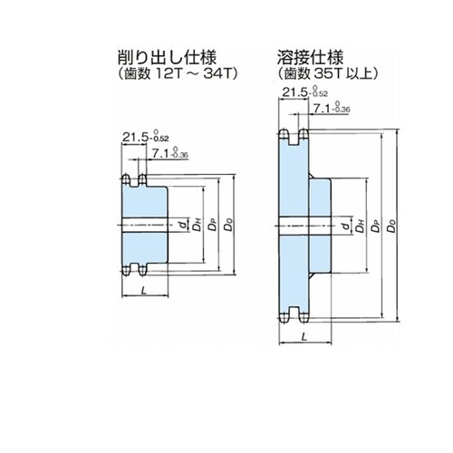 RS40 スプロケット 2Bタイプ RS