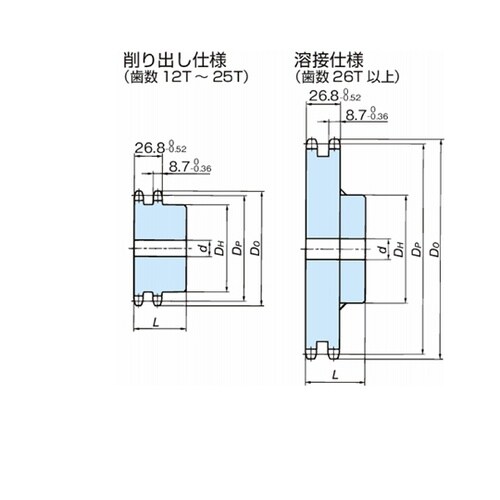 RS50 スプロケット 2Bタイプ RS