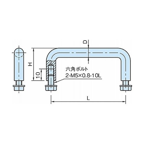ステンレスラウンドハンドル SRH1 S