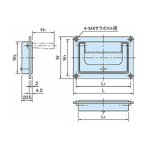トレイハンドル TR1 TR1−118
