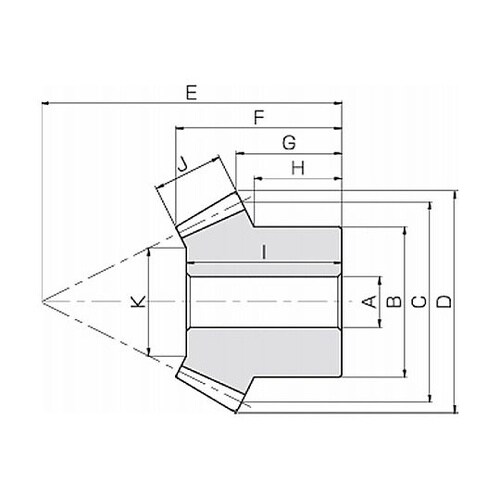 かさ歯車 SB・SBY 歯数40 B5