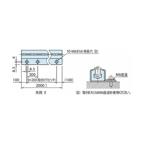 ガイドレール(チェーンガイド)チェーンガ