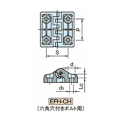 エンプラフラットヒンジ(旋回角度100°