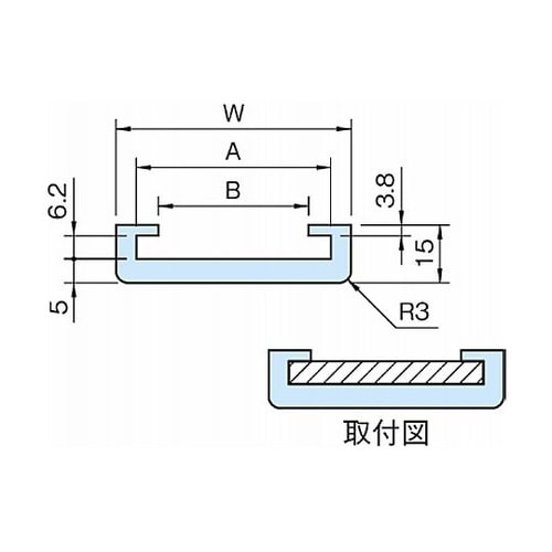 ガイドレール(搬送ガイド)C650型、C