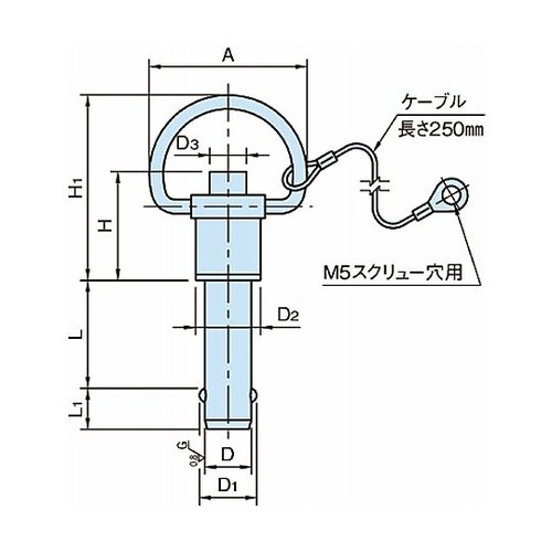 差し込みピン ボールロックリング型ピン