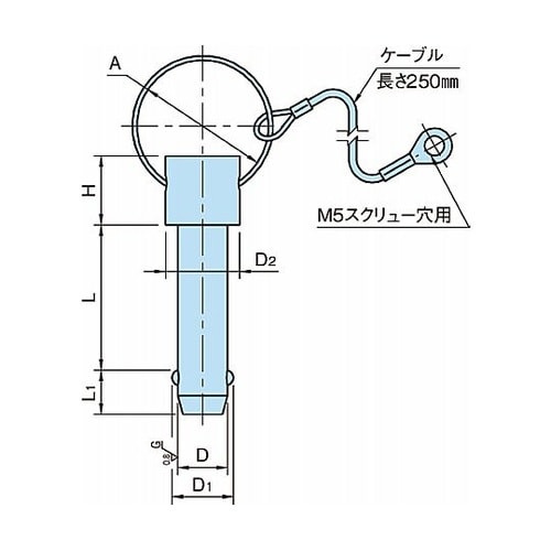 差し込みピン ボールロックピン BJ77