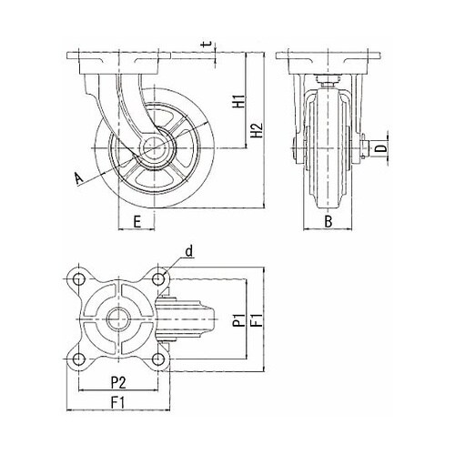 ダクタイル製支持金具 130mm MG−