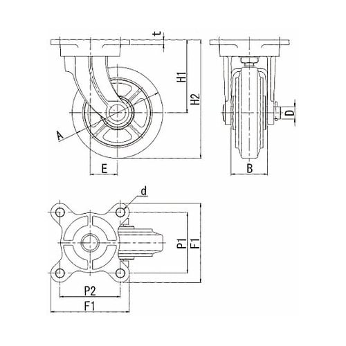 ダクタイル製支持金具 180mm MG−