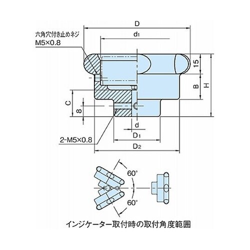 ダイアルハンドノブ DHK DHK100