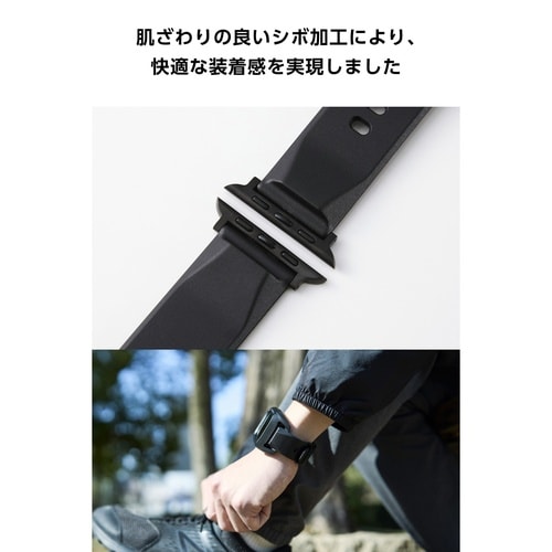 アップルウォッチU3バンド ゼロショック ブラック