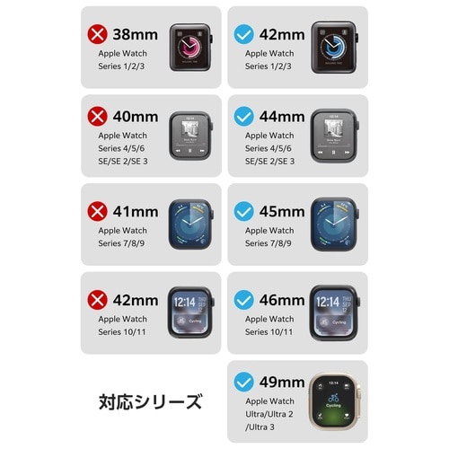 アップルウォッチU3バンド ゼロショック グレー