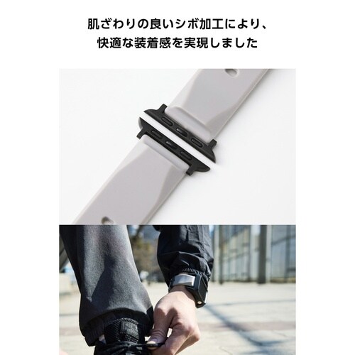 アップルウォッチU3バンド ゼロショック グレー