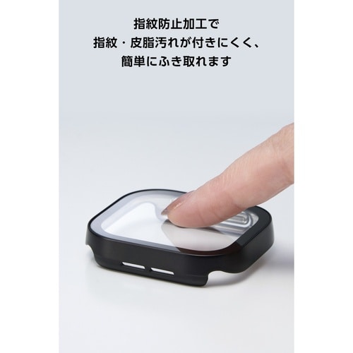 アップルウォッチ46mm フルカバー 耐衝撃 黒