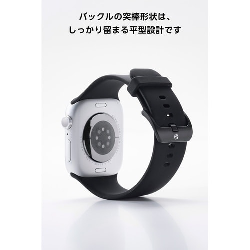 アップルウォッチSE3 バンド シリコン ブラック