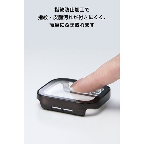 アップルウォッチSE44mm フルカバー 防水 黒