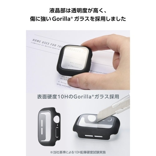 アップルウォッチSE40mm ゴリラガラス 黒