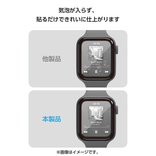 アップルウォッチSE40mmガラスフィルム 枠付