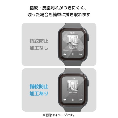 アップルウォッチSE40mmガラスフィルム極薄枠付