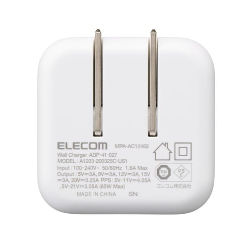 USB−C充電器 C×1 65W しろちゃん