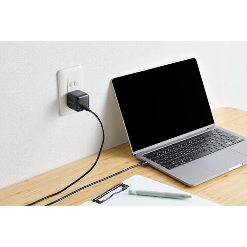 USB−C充電器 ケーブル付 65W ブラック