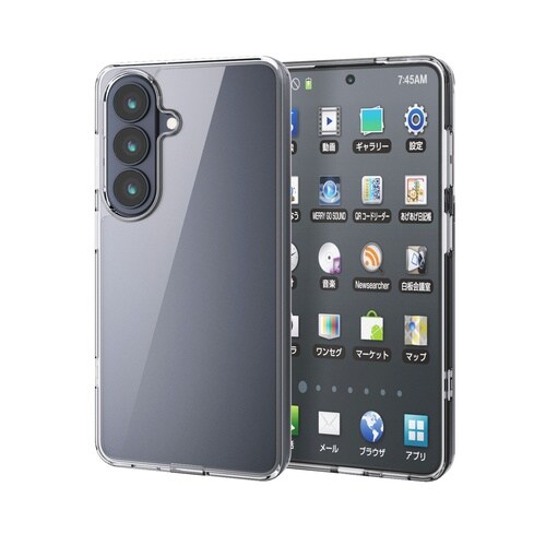 Galaxy S26 ハイブリッドケース クリア