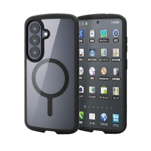 Galaxy S26 ケース 耐衝撃 磁力 黒
