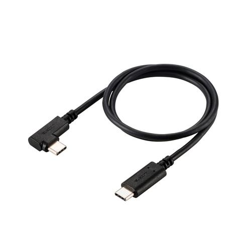 USBCケーブル L字 0.5m PD60W 黒