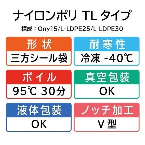 ナイロンポリ TLタイプ 22−50×8