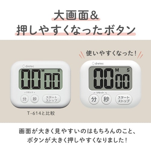 T−649 ハキ見えタイマー ホワイト