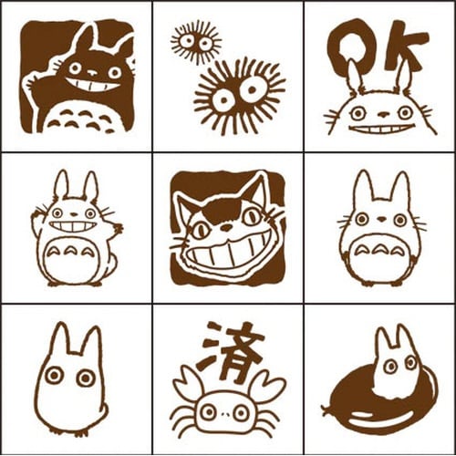 となりのトトロ チェックスタンプ 2×3