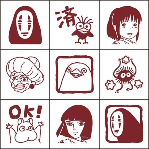 千と千尋の神隠し チェックスタンプ×3