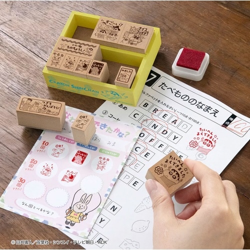 クレヨンしんちゃん 木製ごほうびスタンプ×3