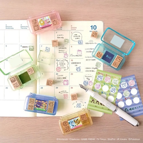 ミニスタンプ ポケモン イーブイ進化2×6