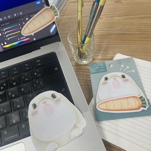 大口付箋(うさぎ)×10